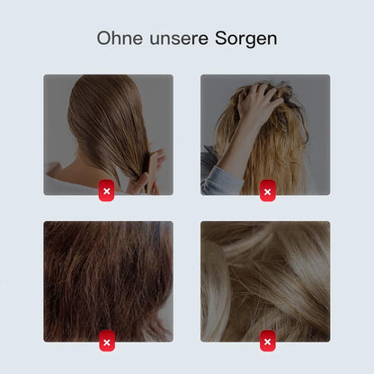 GX·Diffuser Hair Glätter Bürste, Brosse à cheveux électrique avec brosse à cheveux à l'huile avec technologie capillaire Tragbar Glättbürste pour Nasses et Trockenes Haar