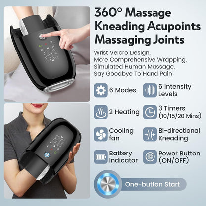 Handmassagegerät mit Knetrollen für Arthritis, Karpaltunnelsyndrom, Schmerzlinderung