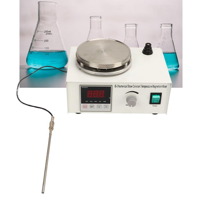 Labor Magnetrührer mit Heizplatte,Mini-Rührplatte,Digitalanzeige, 0–2400 U/min