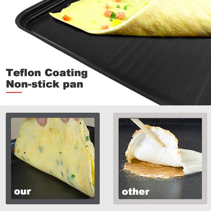 Appareil à raclette HengBo pour 8, 6, 4 ou 2 personnes, 1 300 W, noir