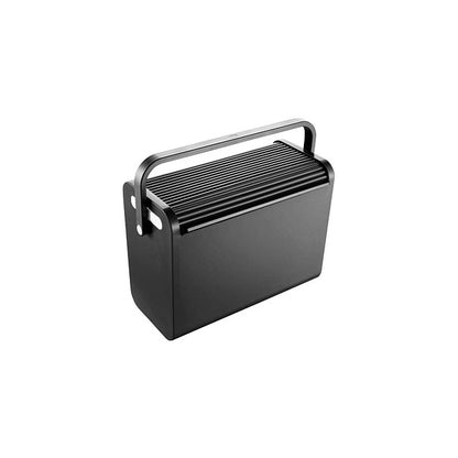 HELİT Boîte à dossiers suspendus H61101 noir jusqu'à 25 dossiers en cuir empilables