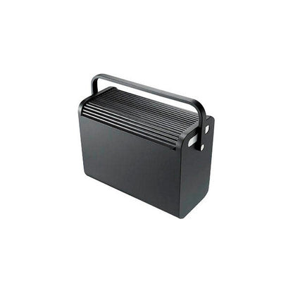 HELİT Boîte à dossiers suspendus H61101 noir jusqu'à 25 dossiers en cuir empilables