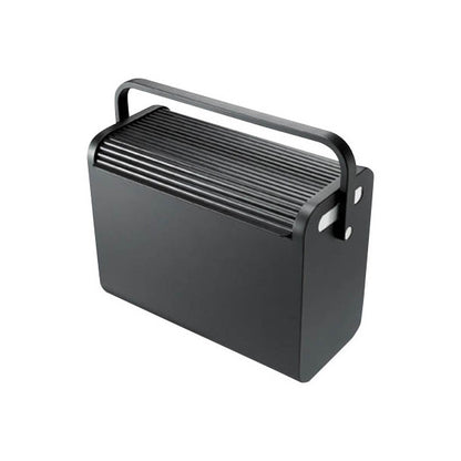 HELİT Boîte à dossiers suspendus H61101 noir jusqu'à 25 dossiers en cuir empilables