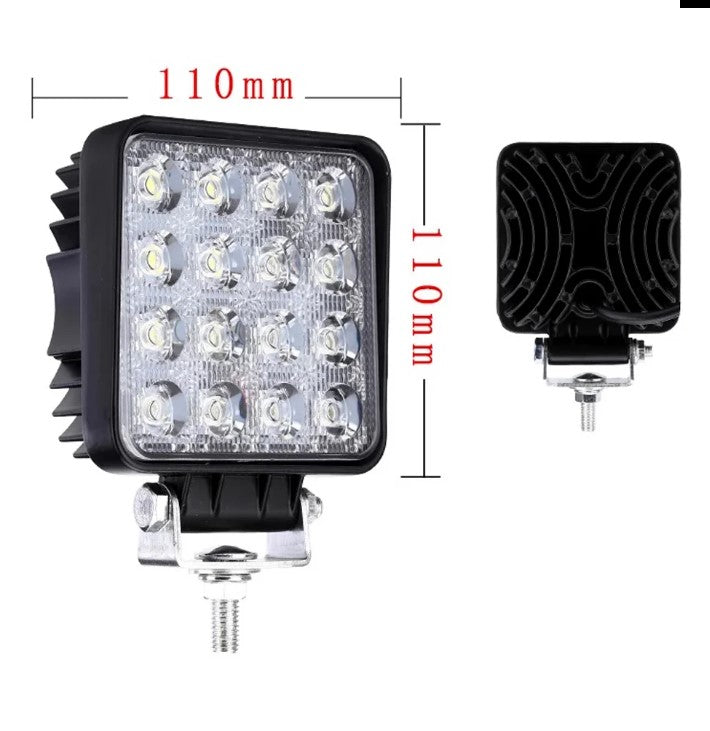 HengDa 4X 48W LED Arbeitsscheinwerfer Offroad Scheinwerfer 4320lm  6000-6500K IP67