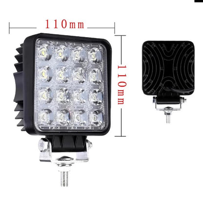 HengDa 4X 48W LED Arbeitsscheinwerfer Offroad Scheinwerfer 4320lm  6000-6500K IP67