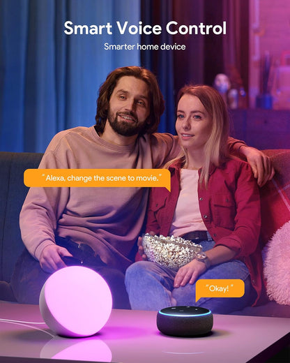 Hifree Smart LED Tischlampe, Nachttischlampe Touch Dimmbar,Alexa/Google