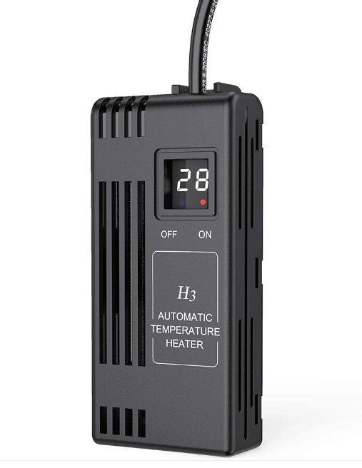 H3 ECO Unterwasser-Aquarienheizung 150 W, Aquarienheizung mit externem Digitalregler, 110–150 l