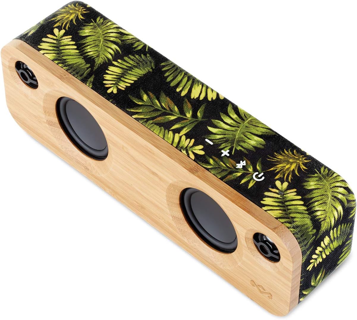 House of Marley Get Together Mini - Boîtier Bluetooth réglable, caisson de basses 2,5'' et haut-parleurs 1', 10 Std. Akkulaufzeit, Aux-In, Chargement via USB, Lautsprecher Palm