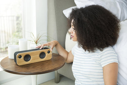 House of Marley Get Together Mini - Boîtier Bluetooth réglable, caisson de basses 2,5'' et haut-parleurs 1', 10 Std. Akkulaufzeit, Aux-In, Chargement via USB, Lautsprecher Palm