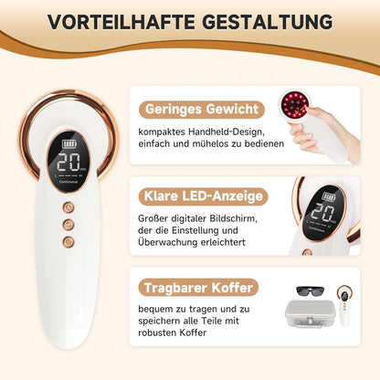 Fithope Kaltlaser-Therapiegerät Mensch/Haustier  Rotlicht-Therapie 650nm&808nm