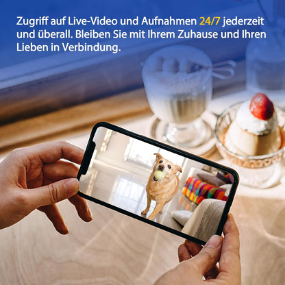HiKam 2K HD Überwachungskamera Nachtsicht Bewegungserkennung 3Pro