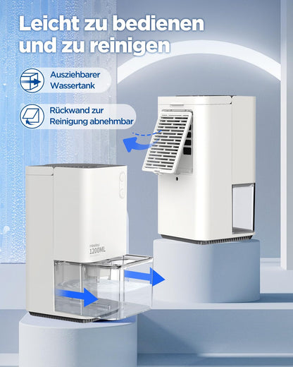 Heelay® Luftentfeuchter 1200ML,Dehumidifier Ultra Leise Auto Abschaltung