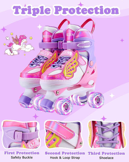 Hozzen Rollschuhe Mädchen Kinder S (Größe 38-41)