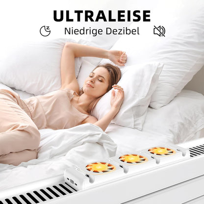 HOPPE'S Smarter Heizungsventilator Heizkörper Ventilator,langlebiger Verstärker