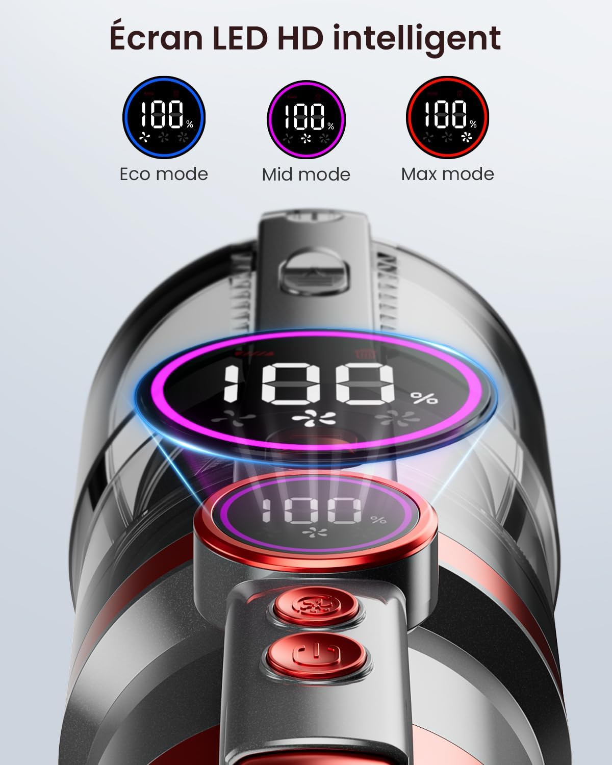 HOMPANY akku staubsauger smartvac 13 500W Rot