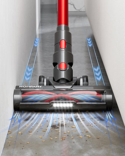 HOMPANY akku staubsauger smartvac 13 500W Rot