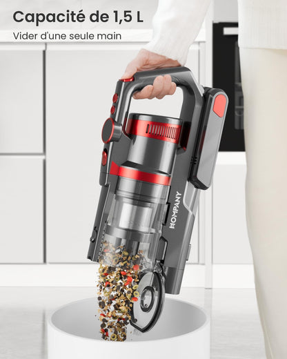 HOMPANY akku staubsauger smartvac 13 500W Rot