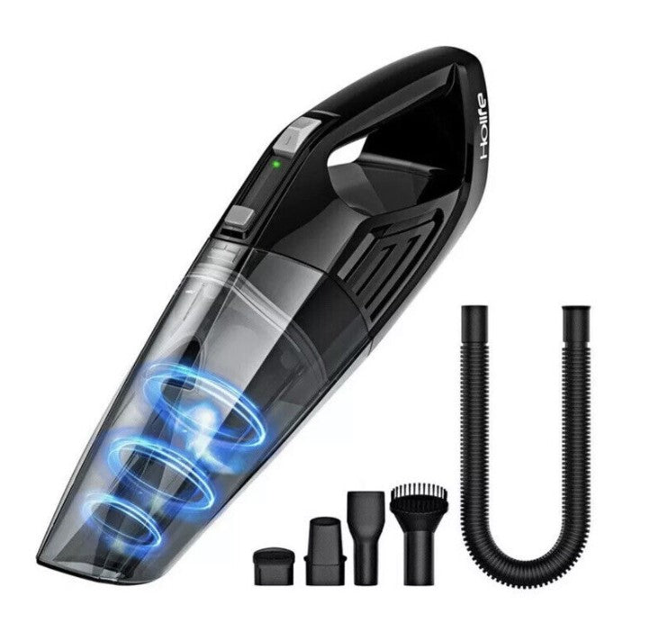 Holife Handstaubsauger 6 kpa, kabelloser Handstaubsauger mit LED-Licht, tragbar HM164A