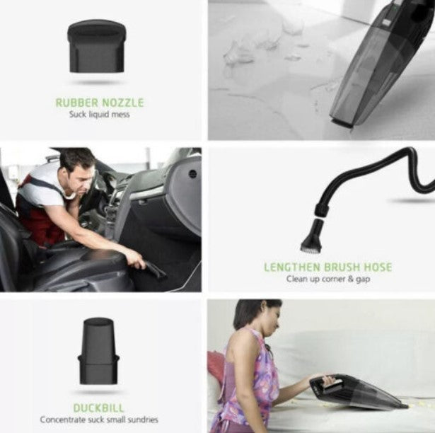 Holife Handstaubsauger 6 kpa, kabelloser Handstaubsauger mit LED-Licht, tragbar HM164A