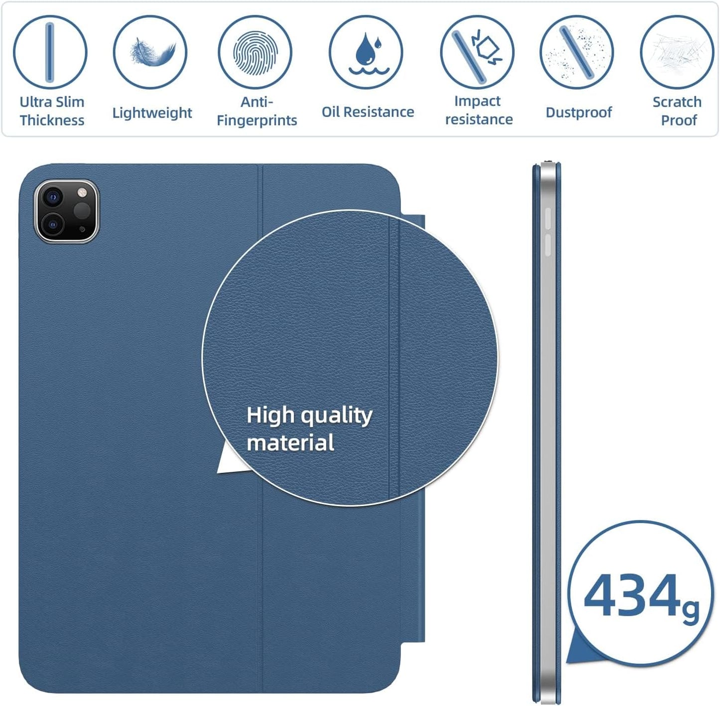Étui Bluetooth HOU FY-11 pour Apple iPad Pro 11" Air 10,9" 4e et 5e génération