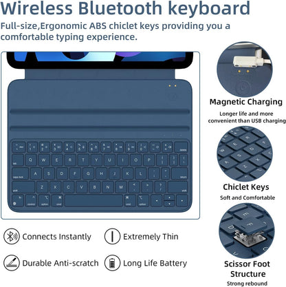 Étui Bluetooth HOU FY-11 pour Apple iPad Pro 11" Air 10,9" 4e et 5e génération