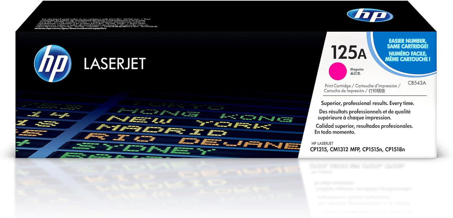 HP 125A (CB543A) Rot Original Toner fürHP Color Laserjet CP1215, CP1515, CM1312, magenta