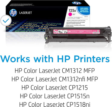 HP 125A (CB543A) Rot Original Toner fürHP Color Laserjet CP1215, CP1515, CM1312, magenta