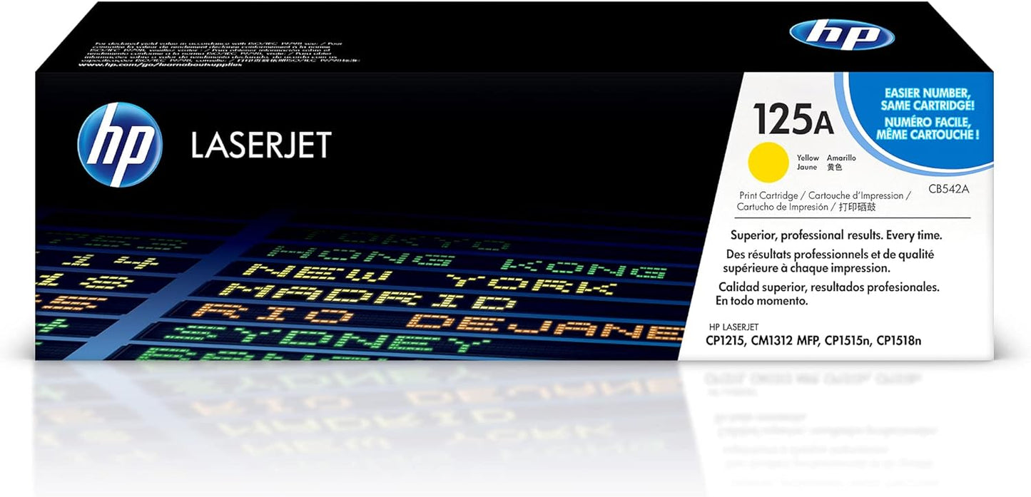 HP 125A (CB542A) Gelb Original Toner für HP Color Laserjet CP1215, CP1515, CM1312