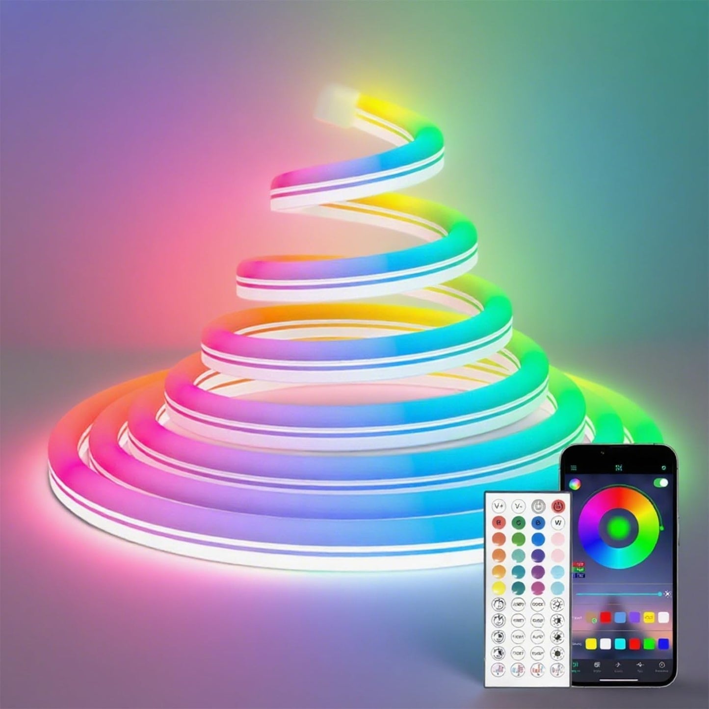 Heromind LED Streifen 10m RGB Bluetooth, IP67 Wasserdicht, 840 LEDs mit App