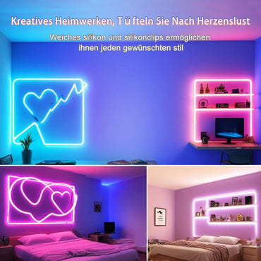 Heromind LED Streifen 10m RGB Bluetooth, IP67 Wasserdicht, 840 LEDs mit App