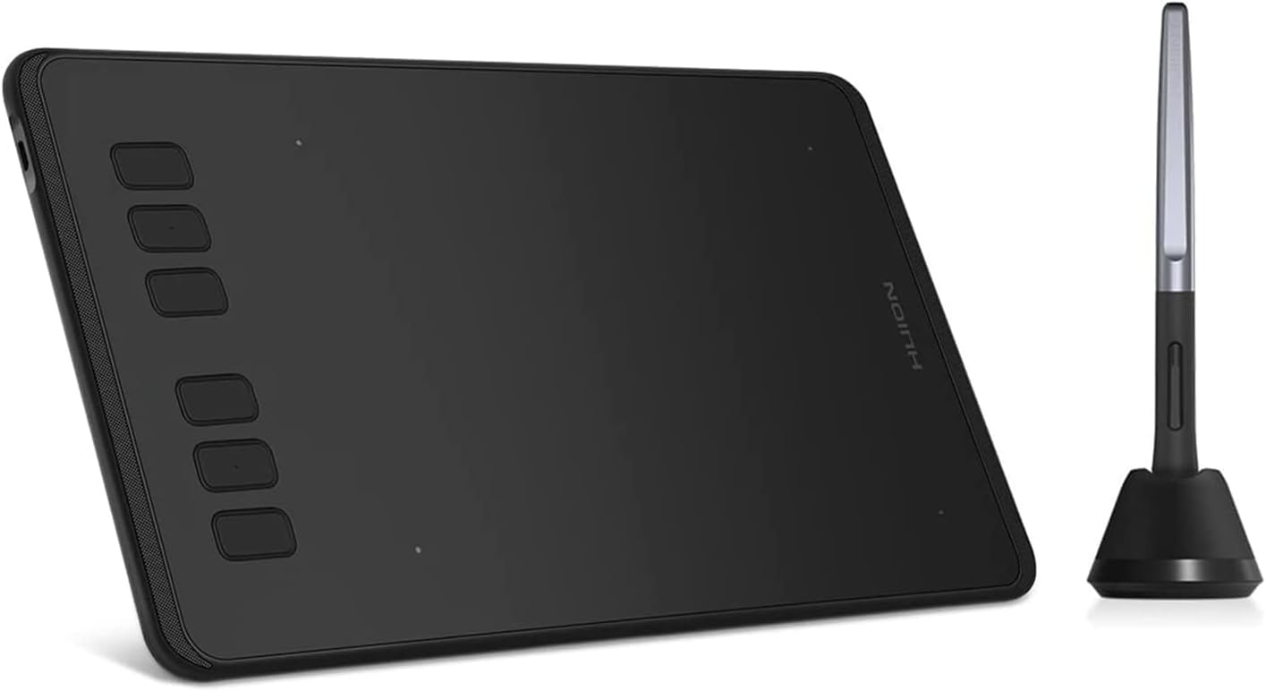Tablette graphique Huion H640P 8192 avec stylet amovible et 6 commandes de fonction réglables