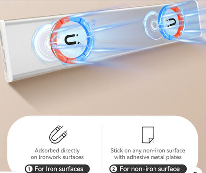 Huiveoo 30 cm Kabellose Schrankleuchten LED, 2000 mAh, wiederaufladbar, mit Bewegungsmelder(2er-Pack)