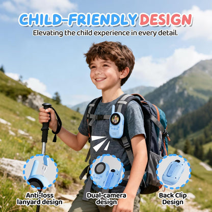 Heweimei Video Walkie Talkie Kinder, wiederaufladbare mit Display und Stimmverzerrer
