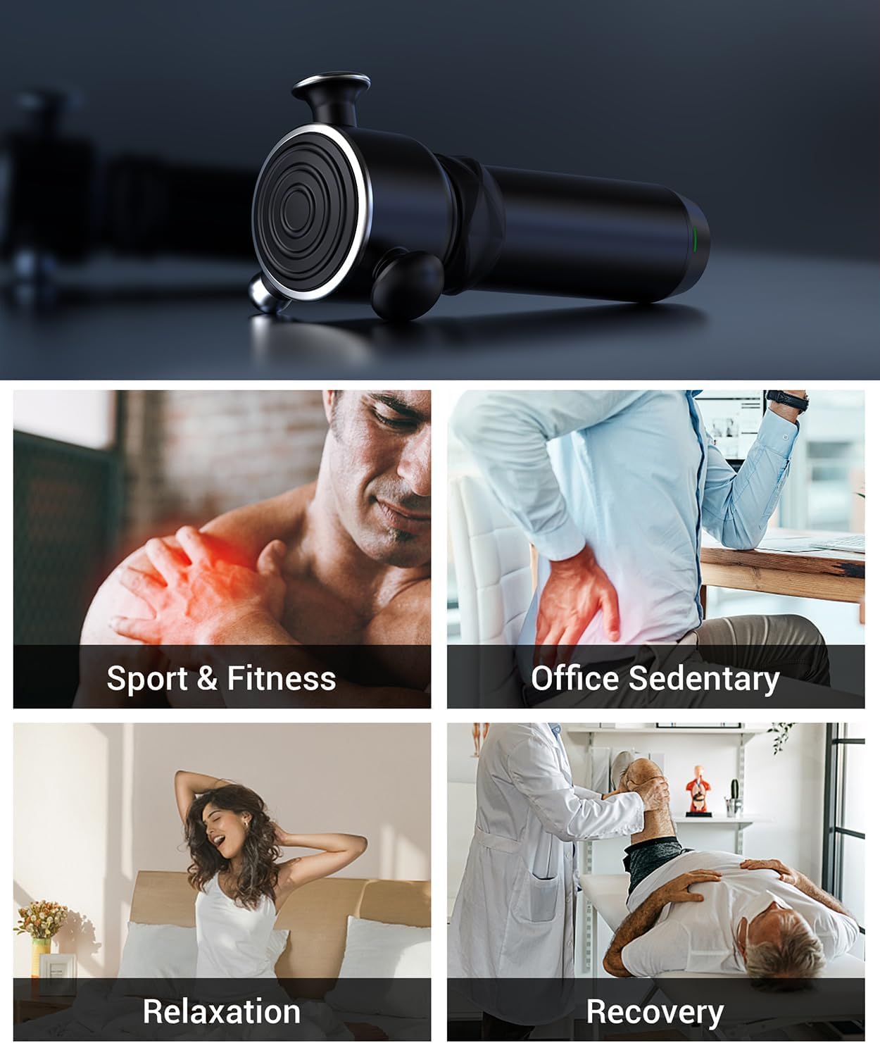 HYAKO R1 Massagepistole Hochfrequenz,Vibrations,Muskel Massagegerät