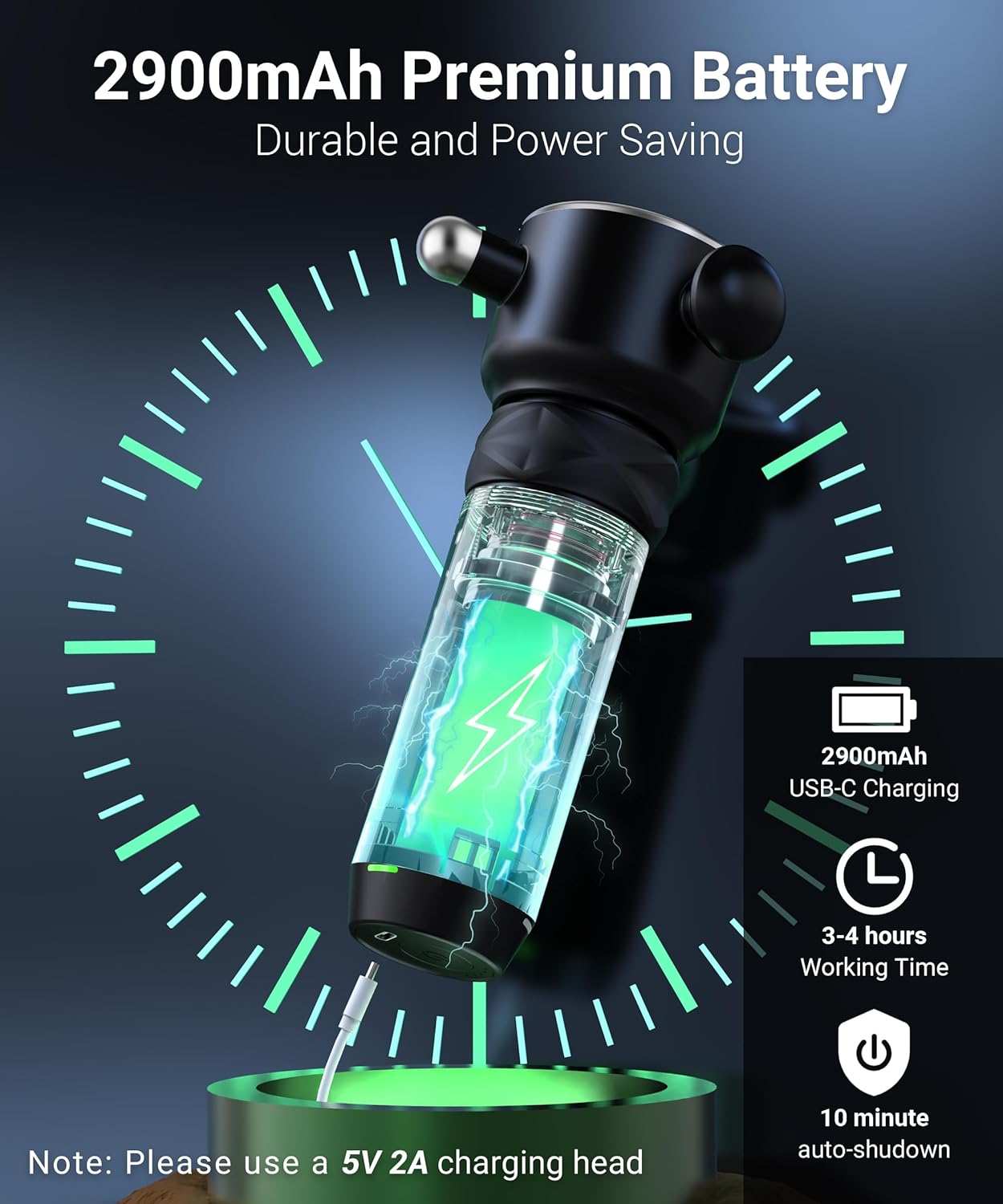 HYAKO R1 Massagepistole Hochfrequenz,Vibrations,Muskel Massagegerät