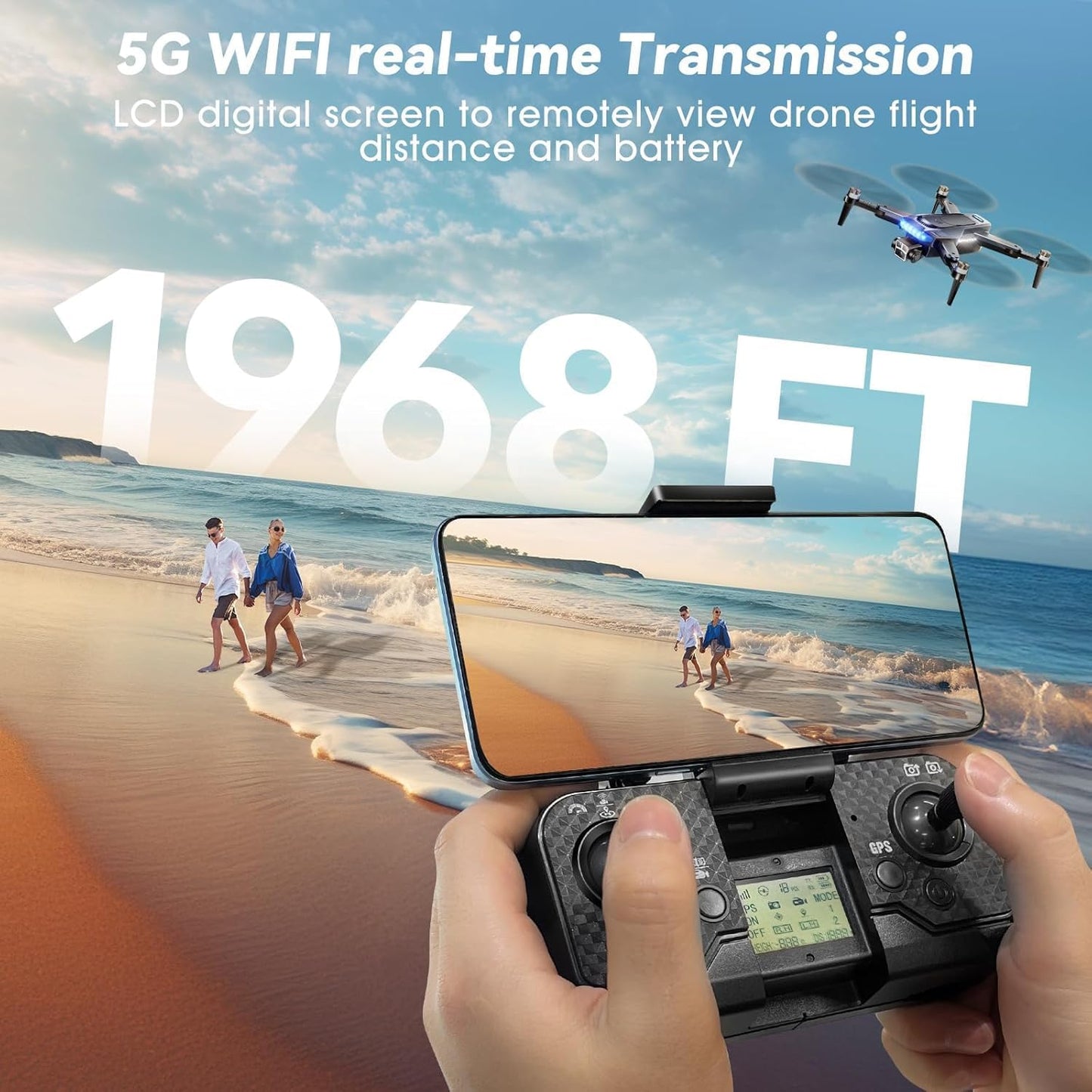 HYTOBP P17 PRO GPS Drohne mit Kamera 4K für Erwachsene