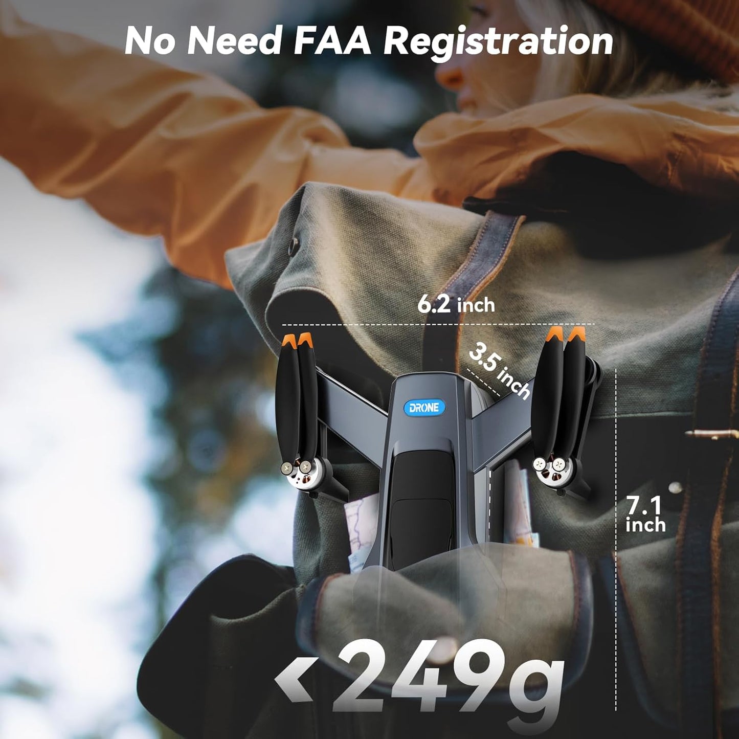 HYTOBP P17 PRO GPS Drohne mit Kamera 4K für Erwachsene