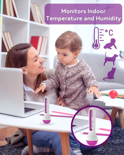 AirComfort Hygrometer und Thermometer für Zuhause mit Benachrichtigung auf iOS- und Android-Geräten