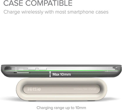 iOttie iON Wireless Plus v2 Ladepad || Qi-es Schnellladegerät 7,5 W für iPhone Xs Max R 8 Plus 10 W für Samsung Galaxy S10 E S9 S8 Plus