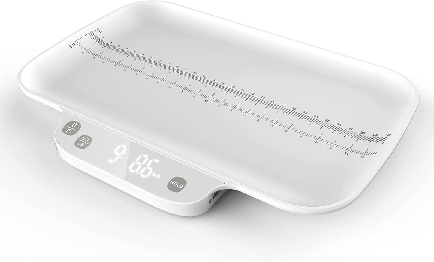 ICARE-PET Digitale Babywaage für Kleinkinder und Haustiere, 15Kgs (± 1g),