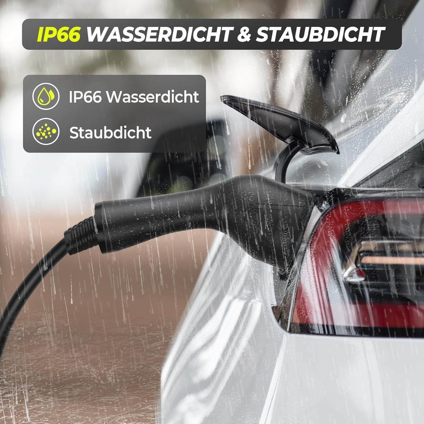 Typ 2 Ladekabel 11kW mit CEE-Stecker, [7M | 6-16A | 3-Phasig] mit Einstellbarer Ladeleistung Mobile Wallbox