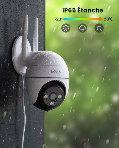 ieGeek 2K Überwachungskamera Aussen, PTZ Outdoor WLAN IP Kamera