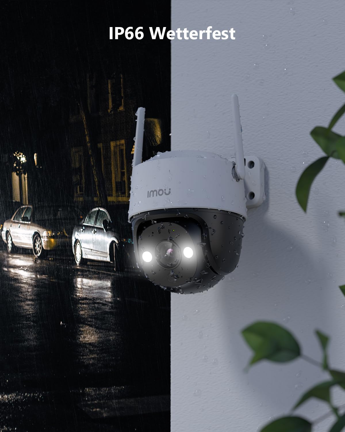 Imou 2K Überwachungskamera Aussen 360° PTZ Nachtsicht 2-Wege-Audio IP66