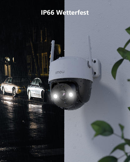 Imou 2K Überwachungskamera Aussen 360° PTZ Nachtsicht 2-Wege-Audio IP66