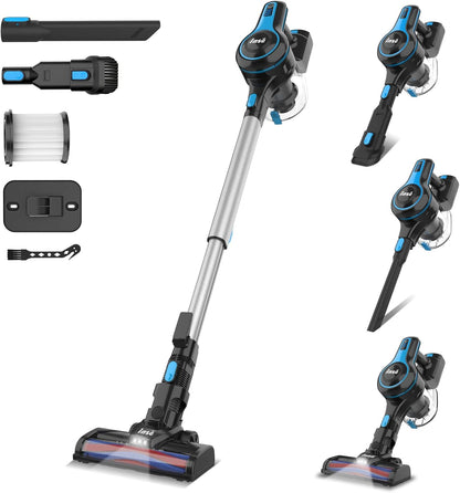 INSE N5S Akku Staubsauger 20KPa, 6-in-1 Staubsauger,45 Min Laufzeit, 1,2 L