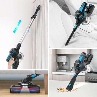 INSE N5S Akku Staubsauger 20KPa, 6-in-1 Staubsauger,45 Min Laufzeit, 1,2 L