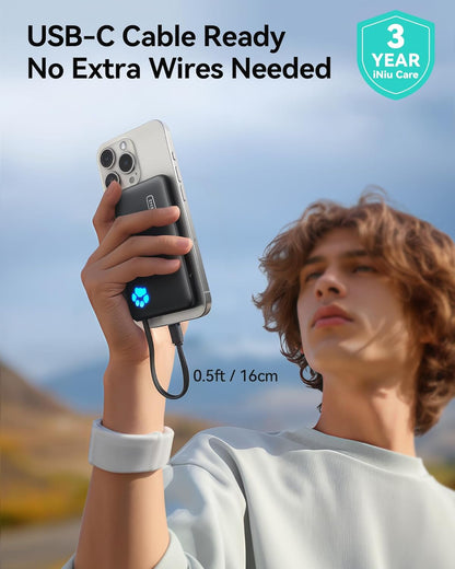 INIU Magsafe Power Bank 10000 mAh 20 W Magnetisches Schnelles Ladegerät