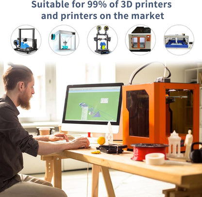iSANMATE Silk Drucker Filament 1.75 PLA Set, Multicolor Gradient PLA 3D 250 x 4 Spule (2.2 LBS)
