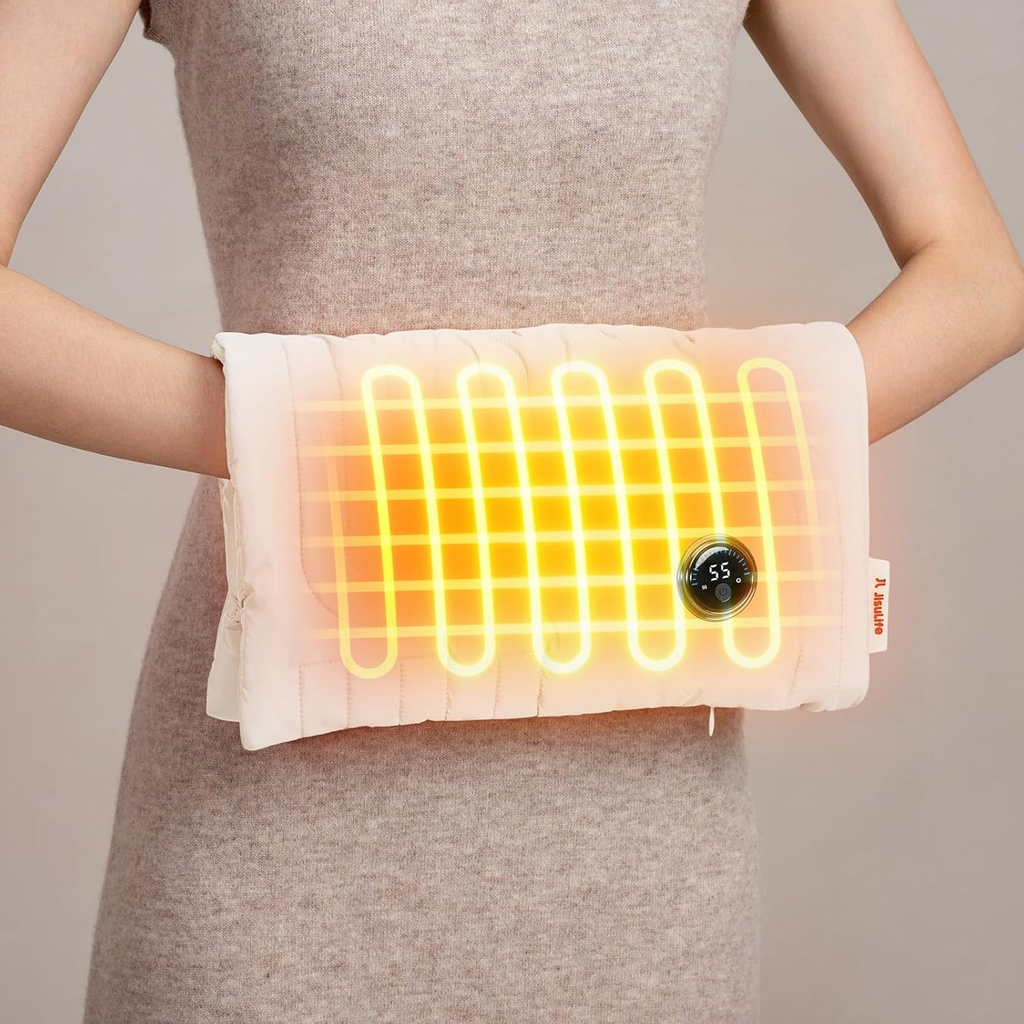 JISULIFE Handwärmer Wiederaufladbar, 10000 mAh Faltbare Handwärmertasche mit Power Bank