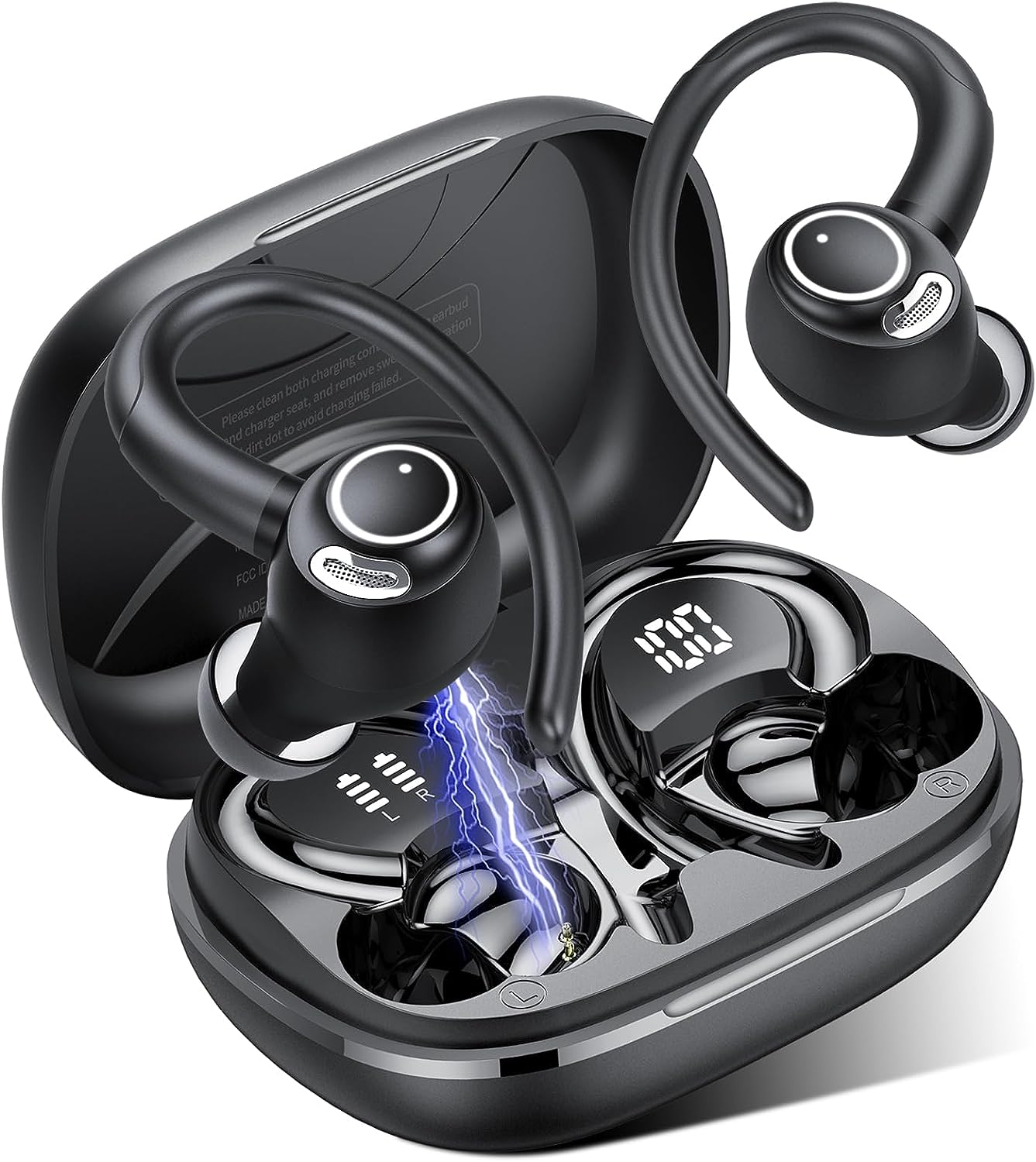 Jesebang Bluetooth Kopfhörer Sport 5.3 mit HD Mic, Herausragender Sound, 40 Std Spielzeit